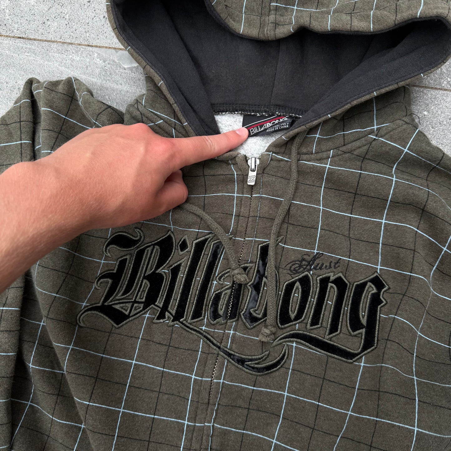 billabong moss plaid grail - M
