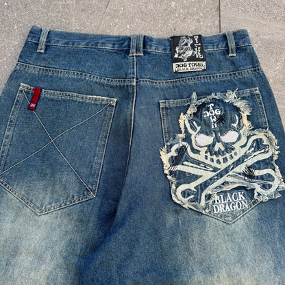grail dogtown skull jorts - 34x15”