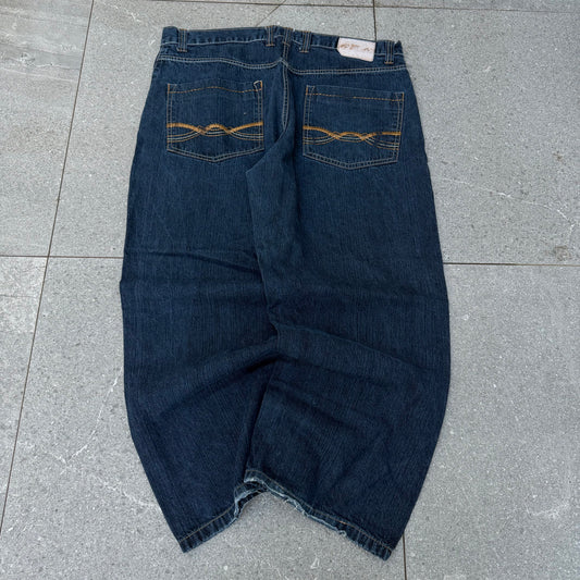 toughhh indigo meccas - 39x28.5”