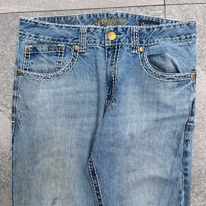 embroided bootcuts - 34x33”