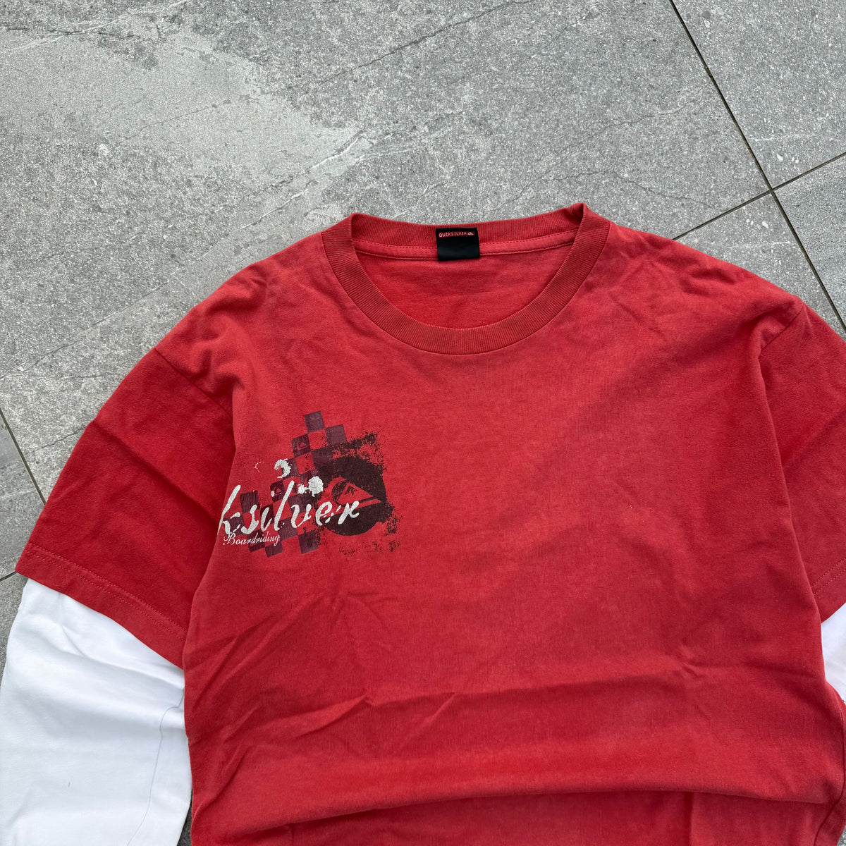 perfect quiksilver layered longsleeve - L