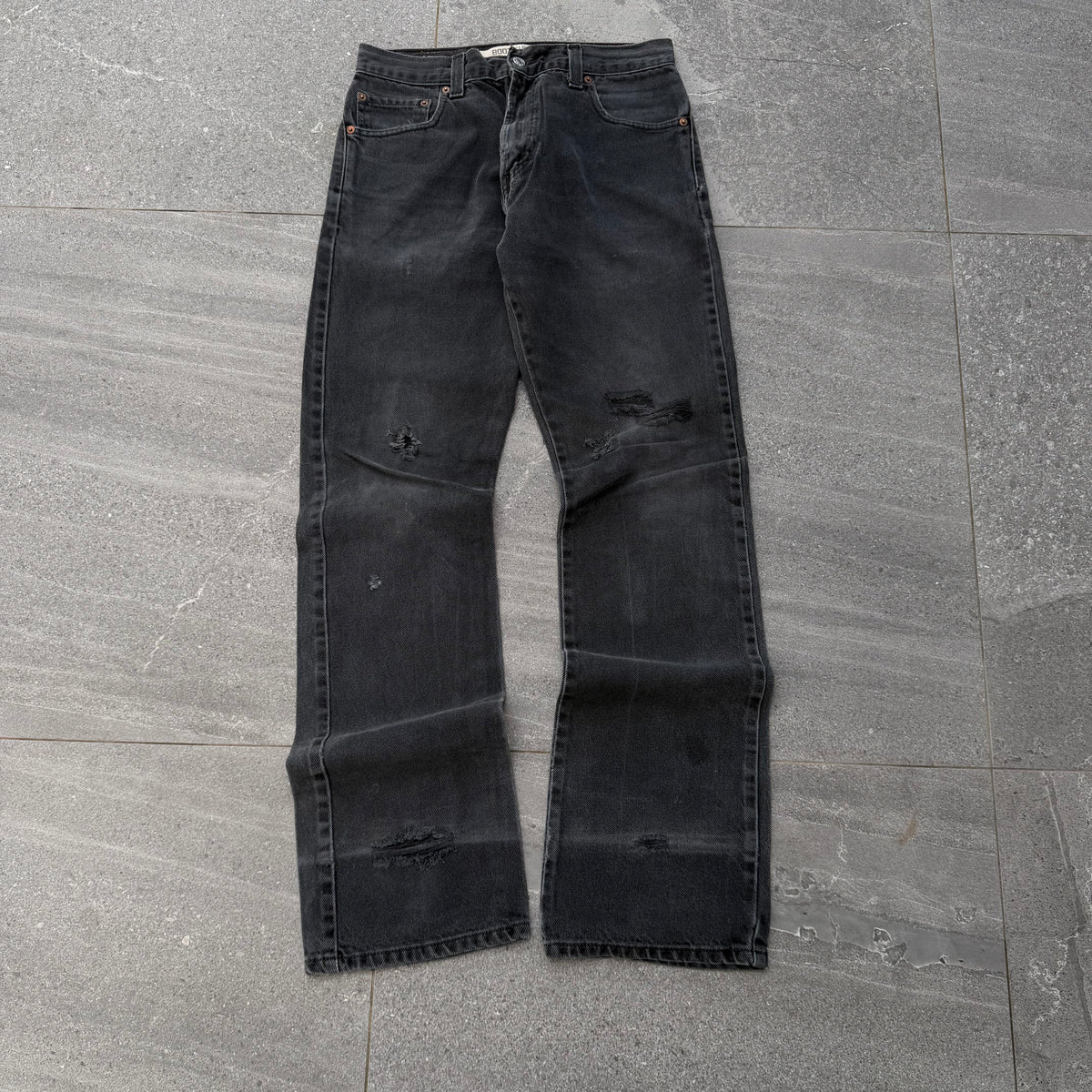 rare black faded levi’s bootcuts - 30x34”