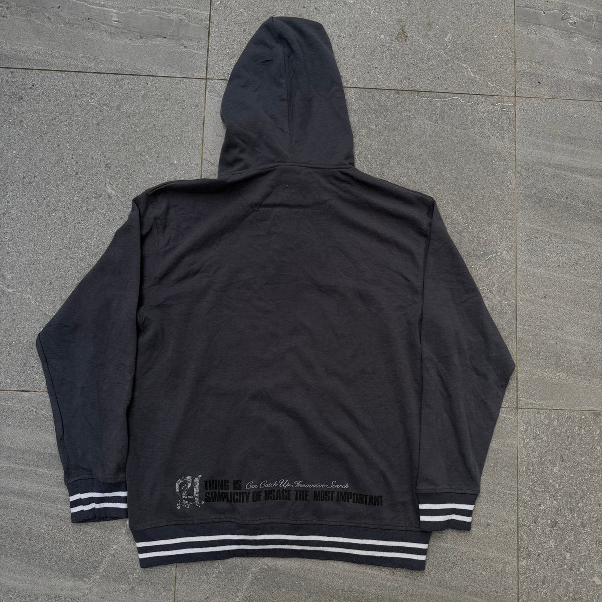 ab-tech graffiti varsity hoodie - M