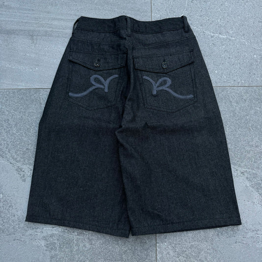 raw denim rocawear jorts - 31x13”