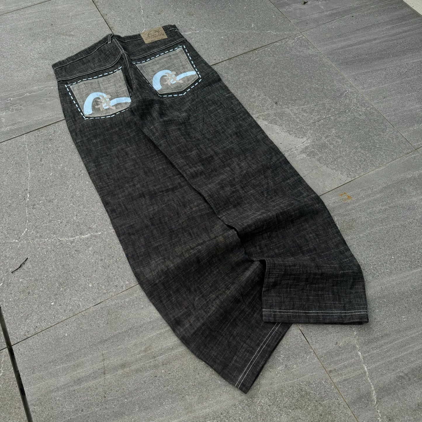 fufu raw denim evisus (still hard AF) - 36x34”