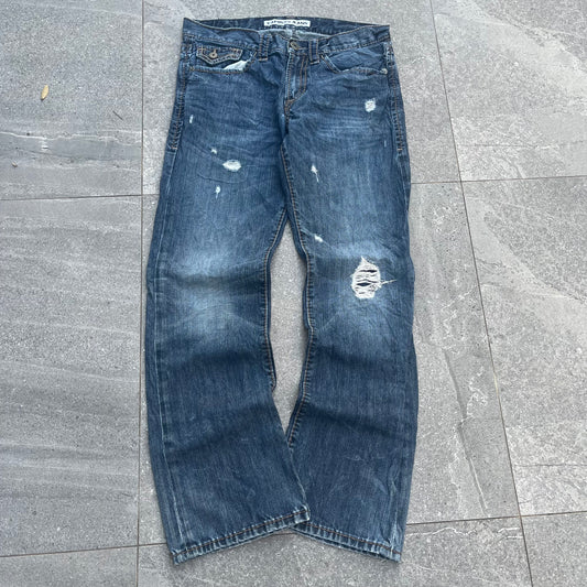 express perfectly distressed bootcuts - 33x31”