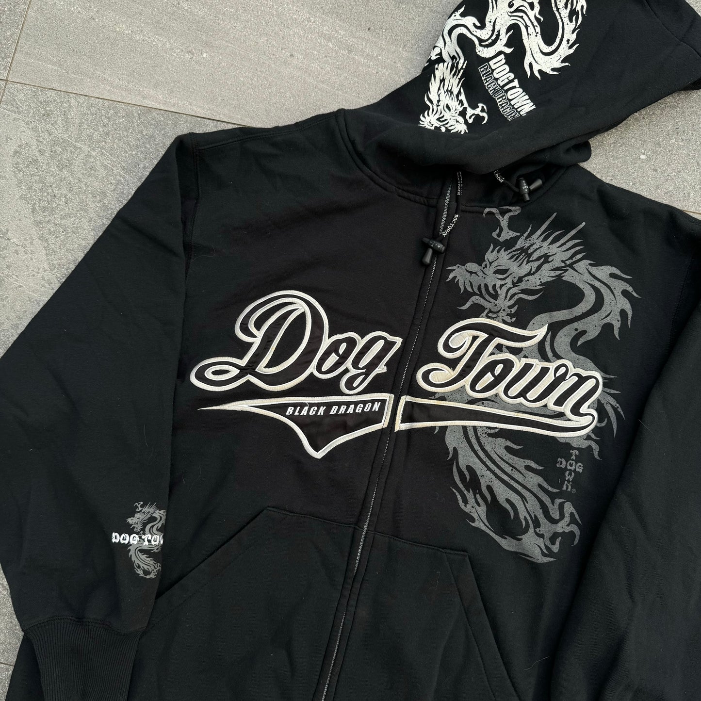 hardest dogtown hoodie - XL