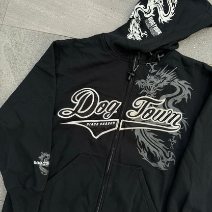 hardest dogtown hoodie - XL