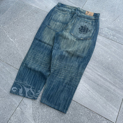interesting tupac jeans - 34x25”