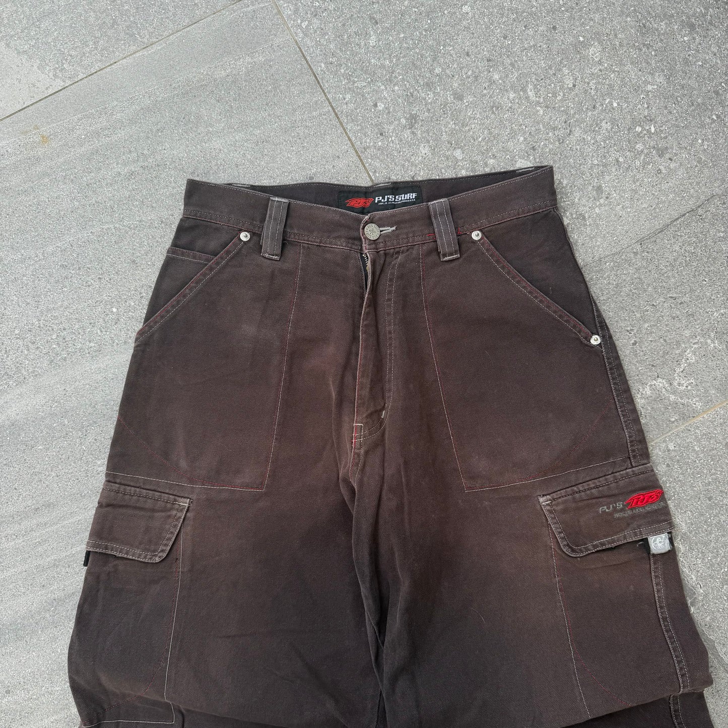 brown/black faded pjs surf jeans - 30x30”