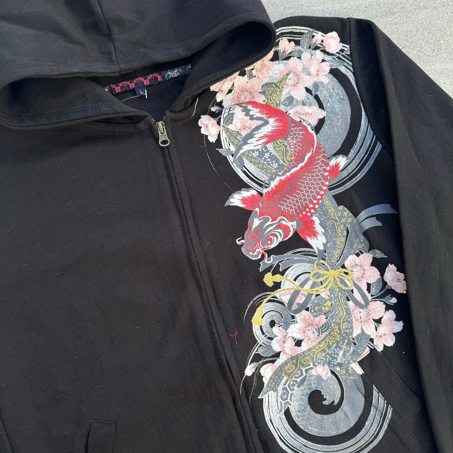 colddddd japanese zip up - S/M