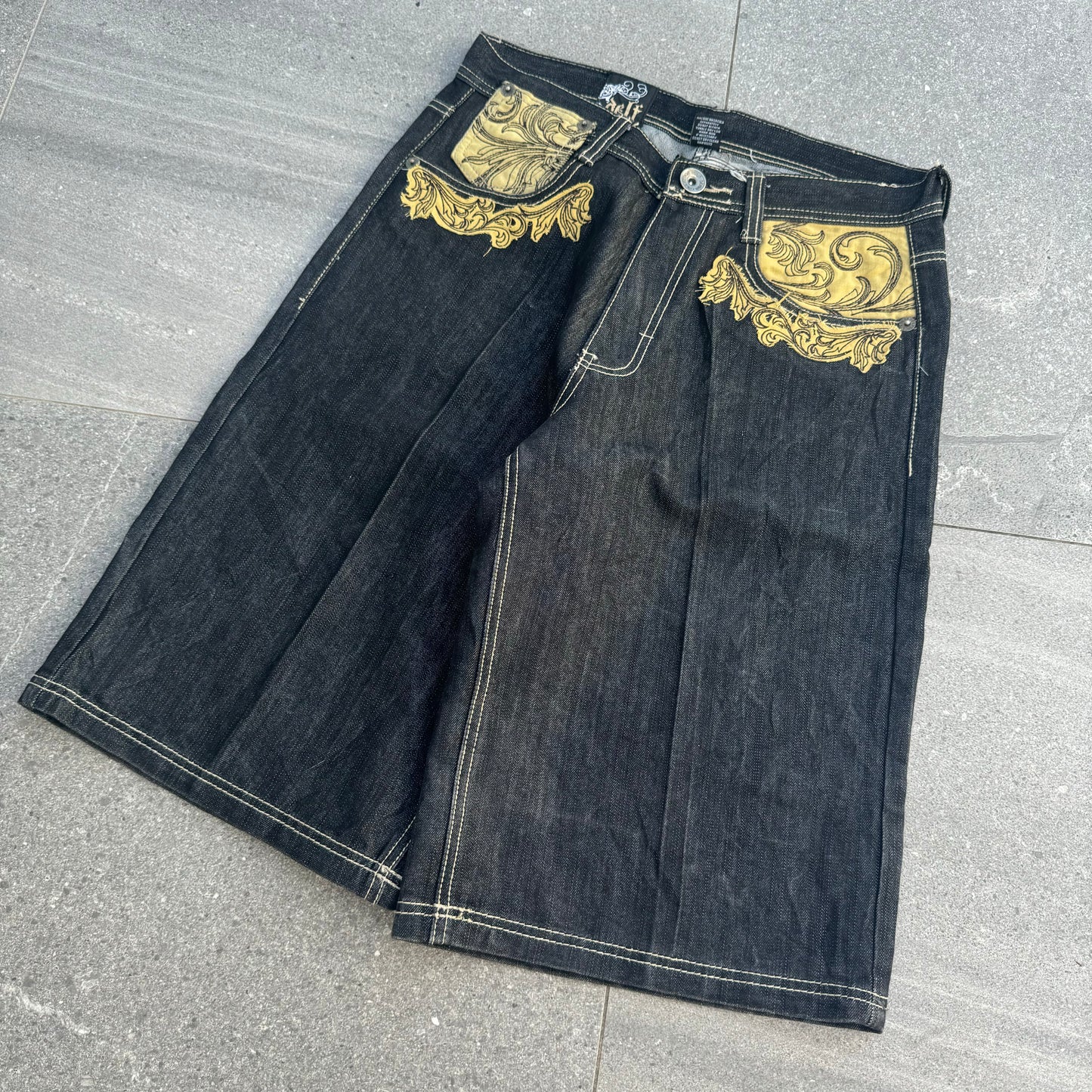 grail delf jorts - 32”
