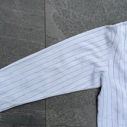 GRAAAAILLLLLL pinstripe felt billabong zipup - L