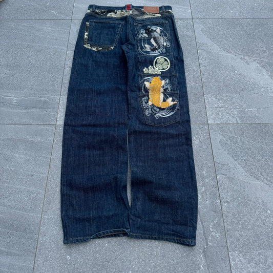 karakuri raw denim multipockets - 34x33”