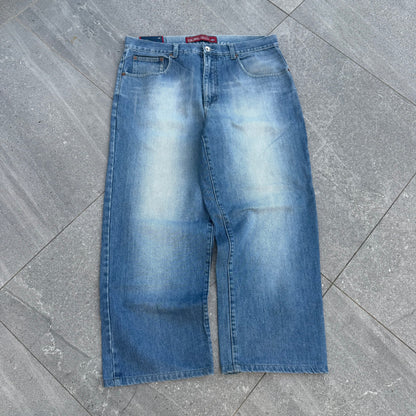 script logo quiksilver jeans - 36x28”