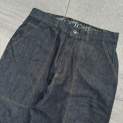 RARE raw denim nike jeans - 36x33”