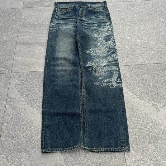 beautiful japanese jeans - 33x32”