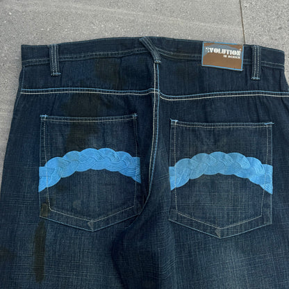 huge evolution jeans - 40x32”