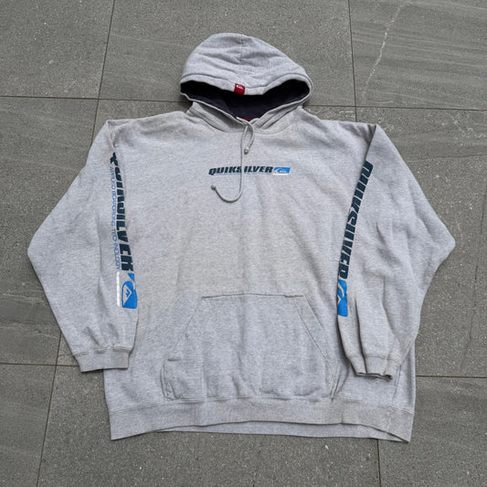 90s quiksilver quad hit hoodie - L