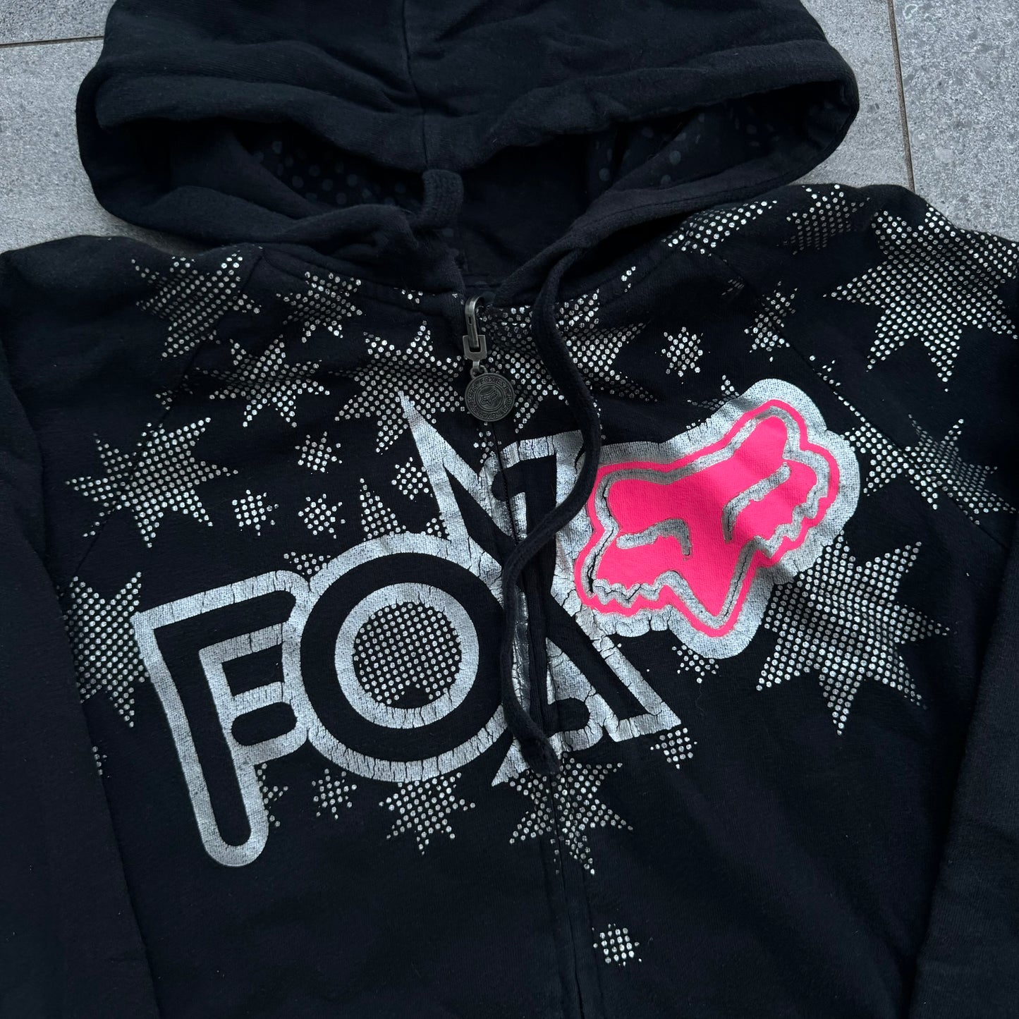 reversible fox hoodie - S