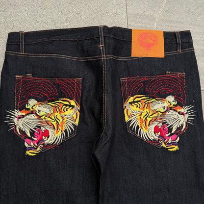 deadstock ed hardy straight stacks - 42x34”