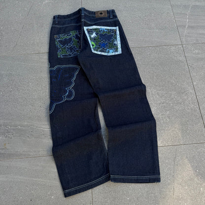 keith haring embroidered tool jeans - 33x32”