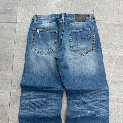 10/10 ed hardy bootcuts (i promise these r worth it) - 38x31”