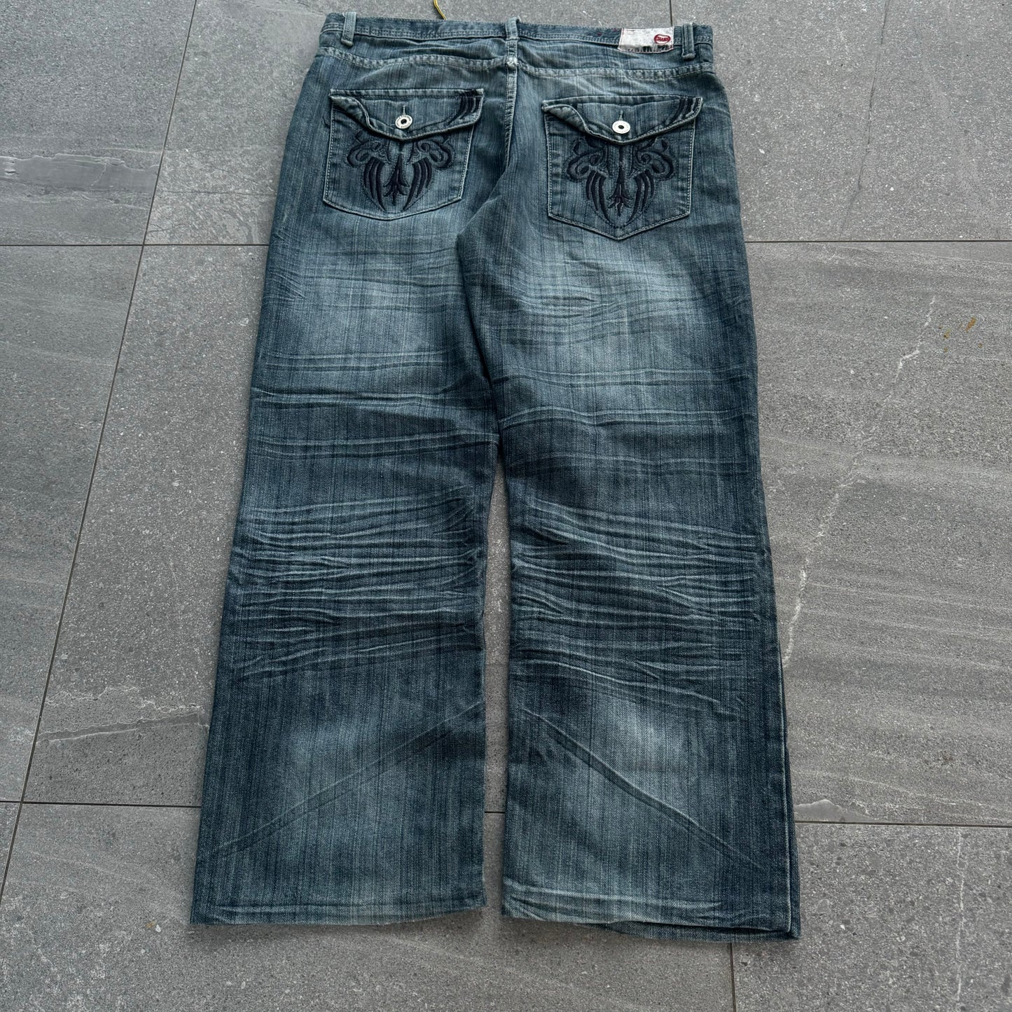 chams bootcut spec jeans - 36x29”