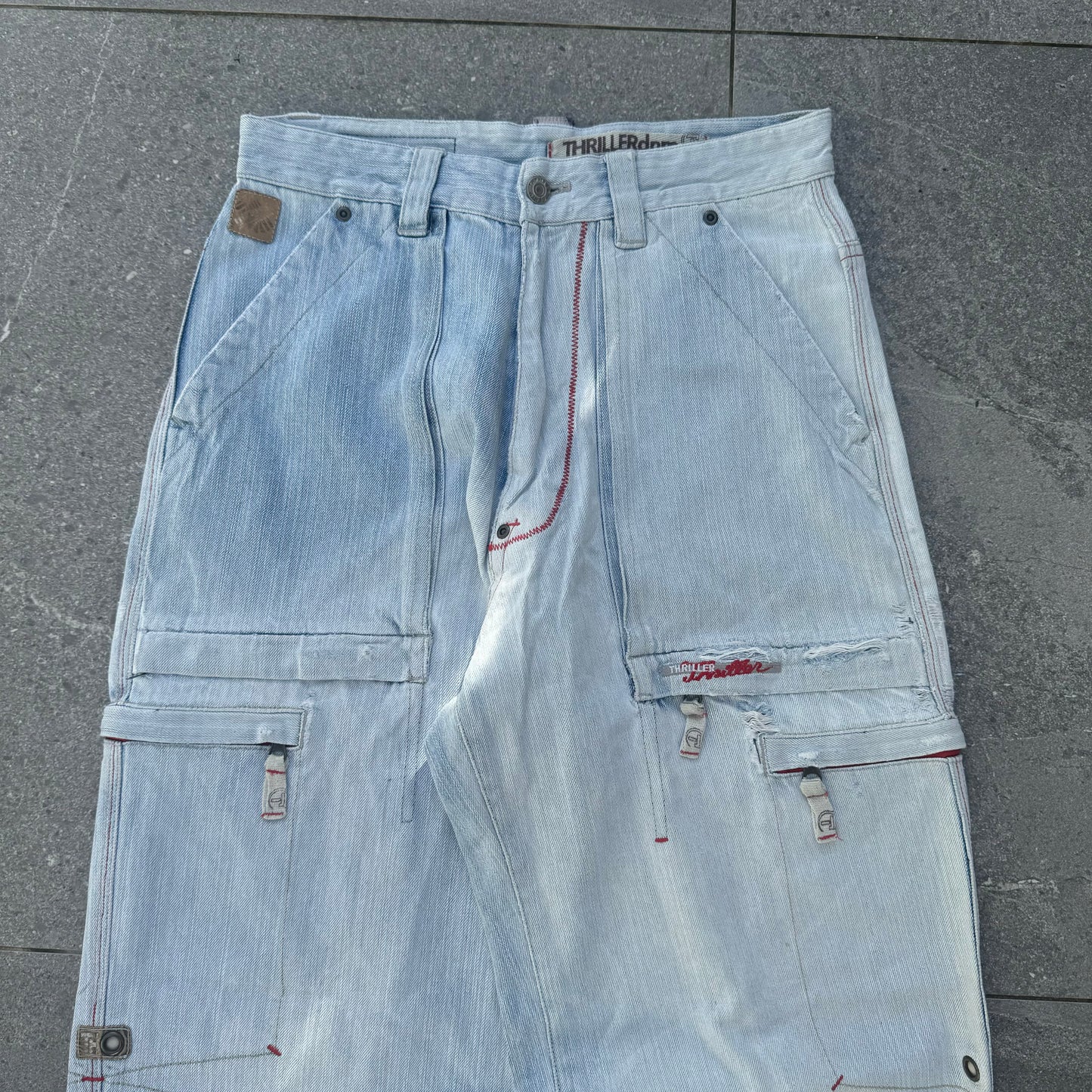 goated thriller denim jeans - 31x32”