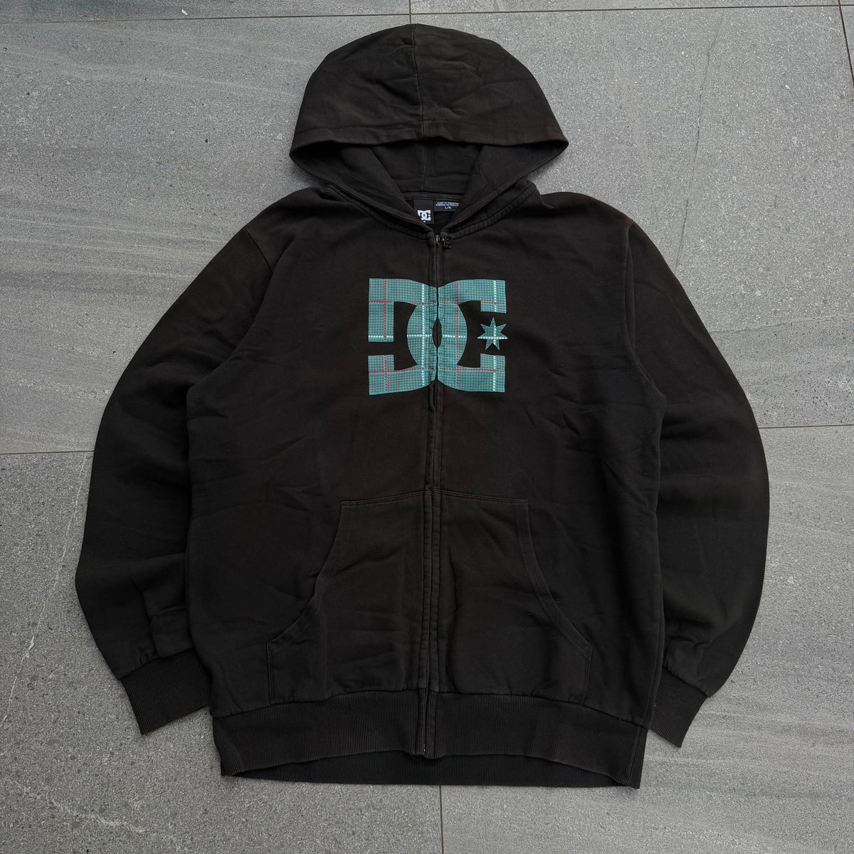 dc plaid zip - L