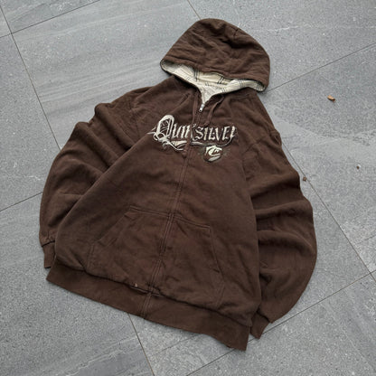 oh. my. god insane quiksilver plaid zip - L