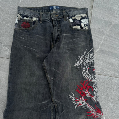 damnnn buten shoten jeans - 32x33” just nut