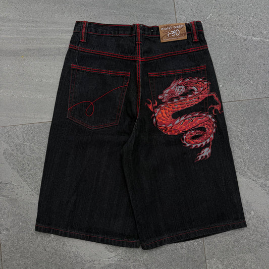 indigo30 dragon hit jorts - 32”