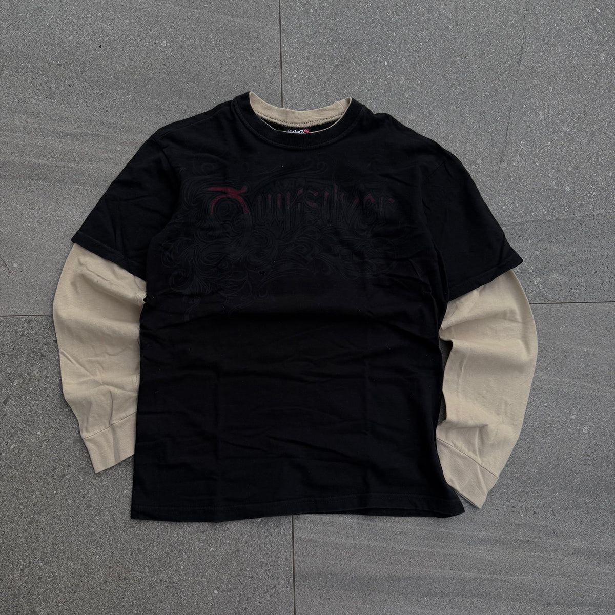 🫪 quiksilver layered longsleeve (gawdamm) - S