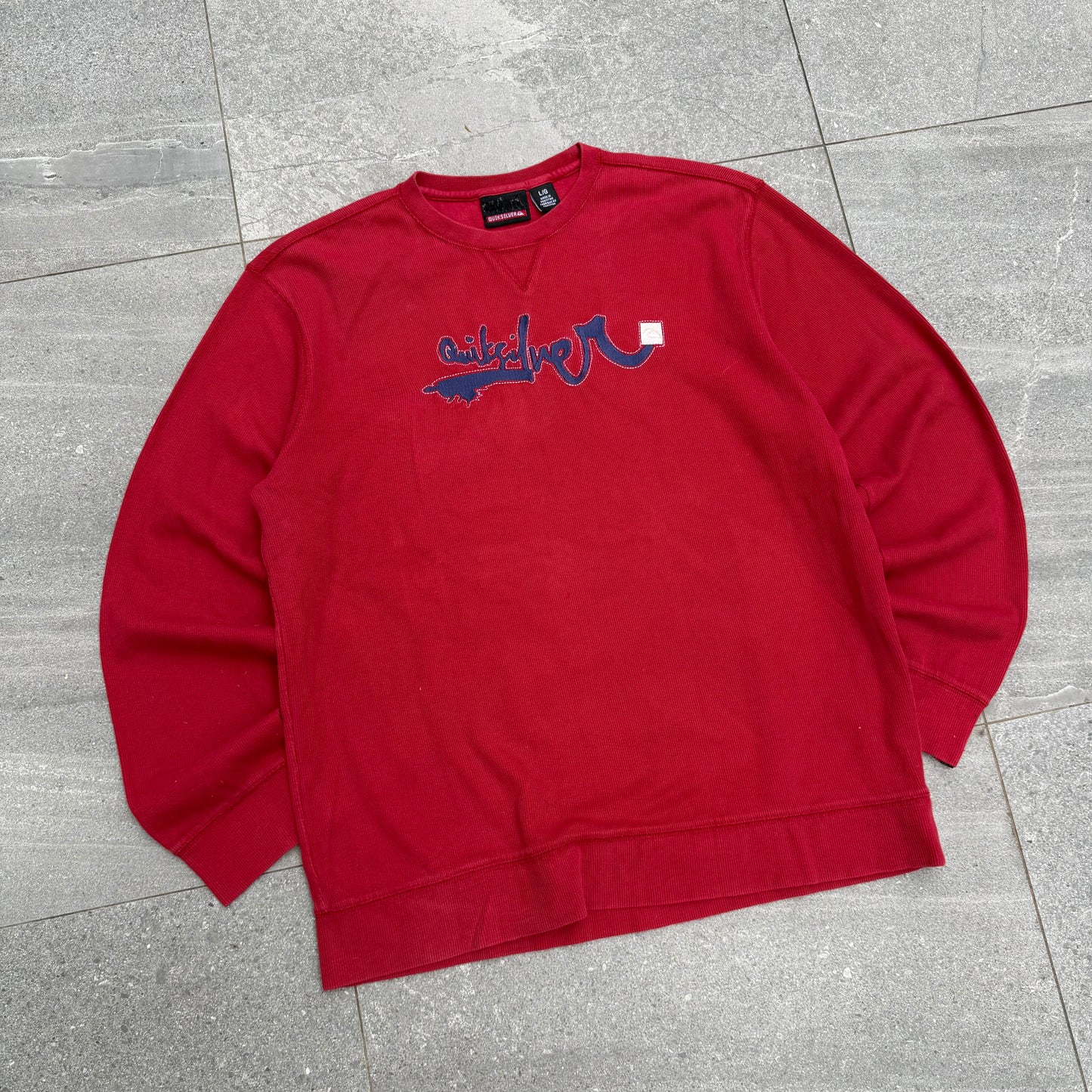 quiksilver ribbed sweater - L