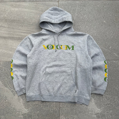 90s volcom tri hit hoodie - M