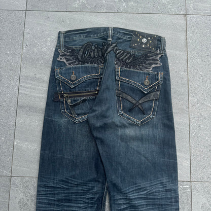 winged oririn japan jeans - 32x33”