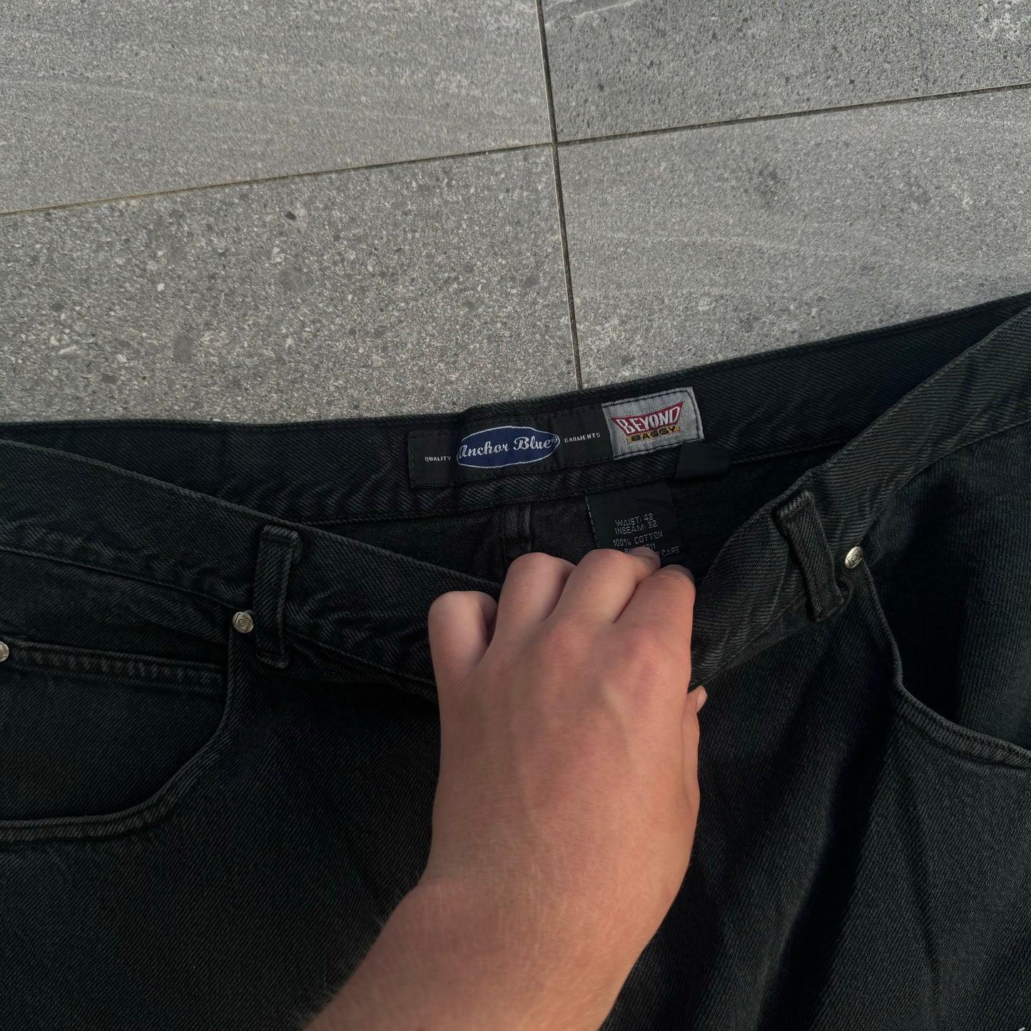 anchor blue ‘beyond baggy’ jeans - 40x29”