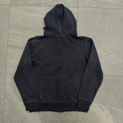 pinstripe embroidered zoo york zip up - M