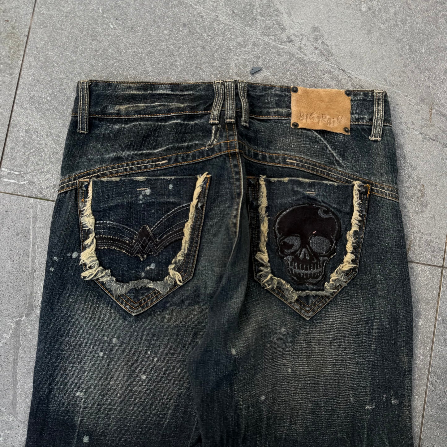 japanese big train skull bootcuts - 32x33”