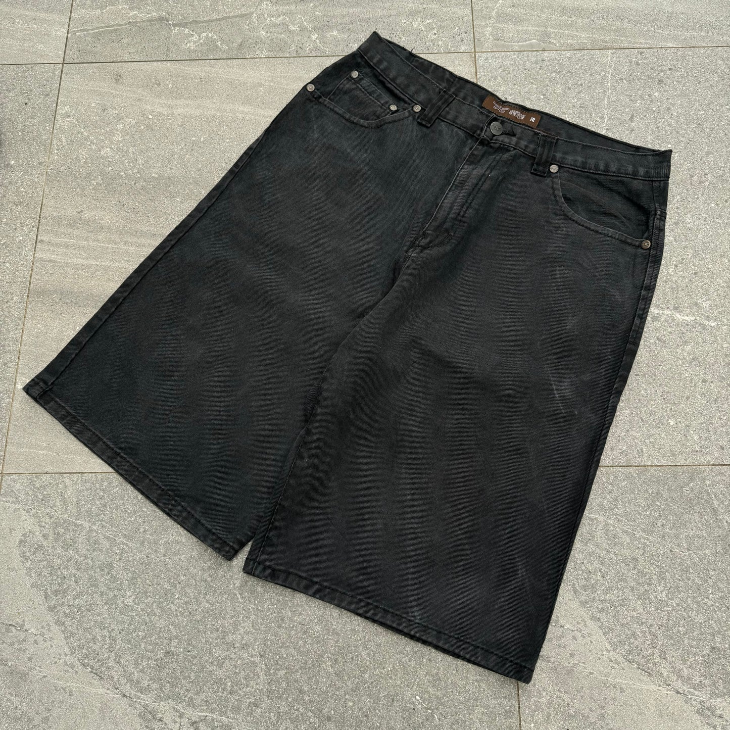 fat black jorts - 36”