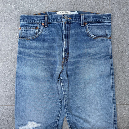 perfect distressed 517 bootcuts - 34x34”