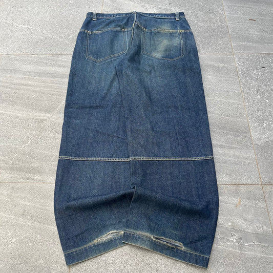 melting spot panelled jeans - 36x33