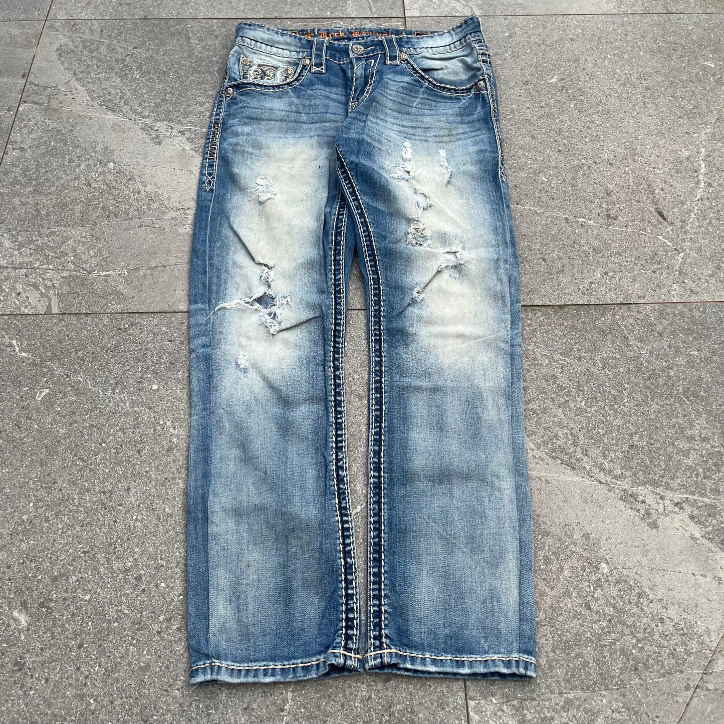 beaaaat/repaired (fire) rock revivals - 32x30”