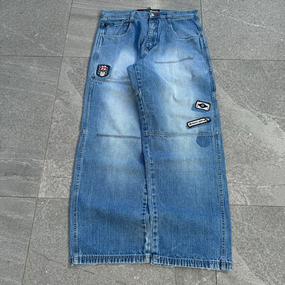 southpole patch jeans - 34x32”