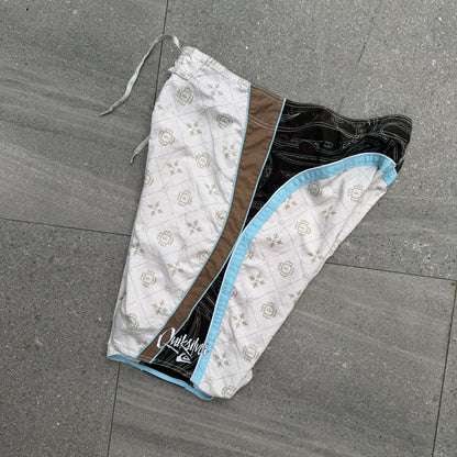 quiksilver paisley panelled boardies - 38”