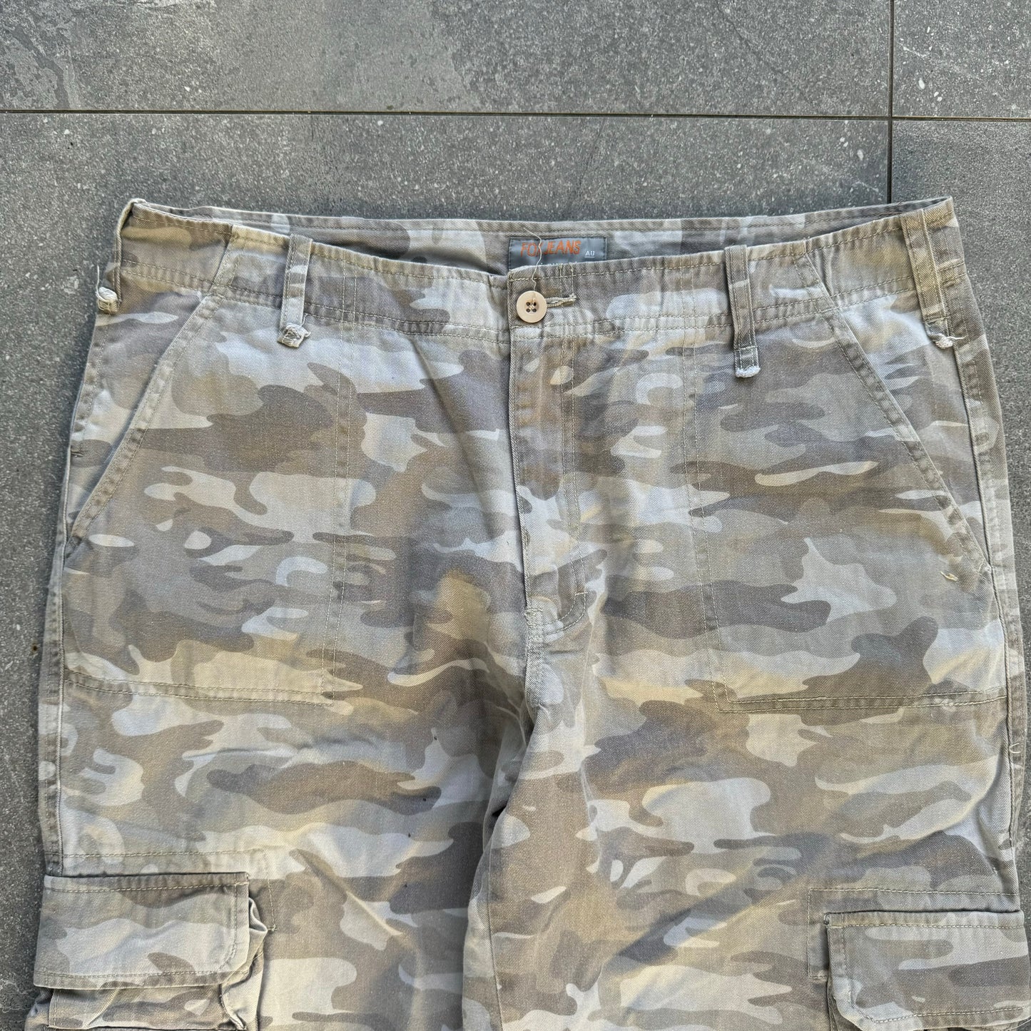 sand camo fox jeans - 36x30”