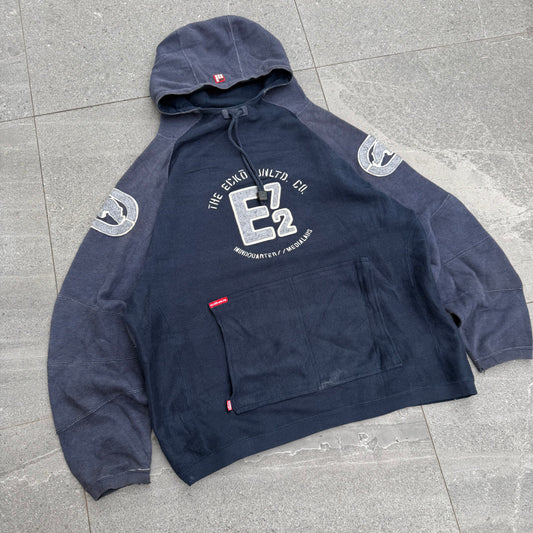 insane. raglan cut ecko knit hoodie - M/L