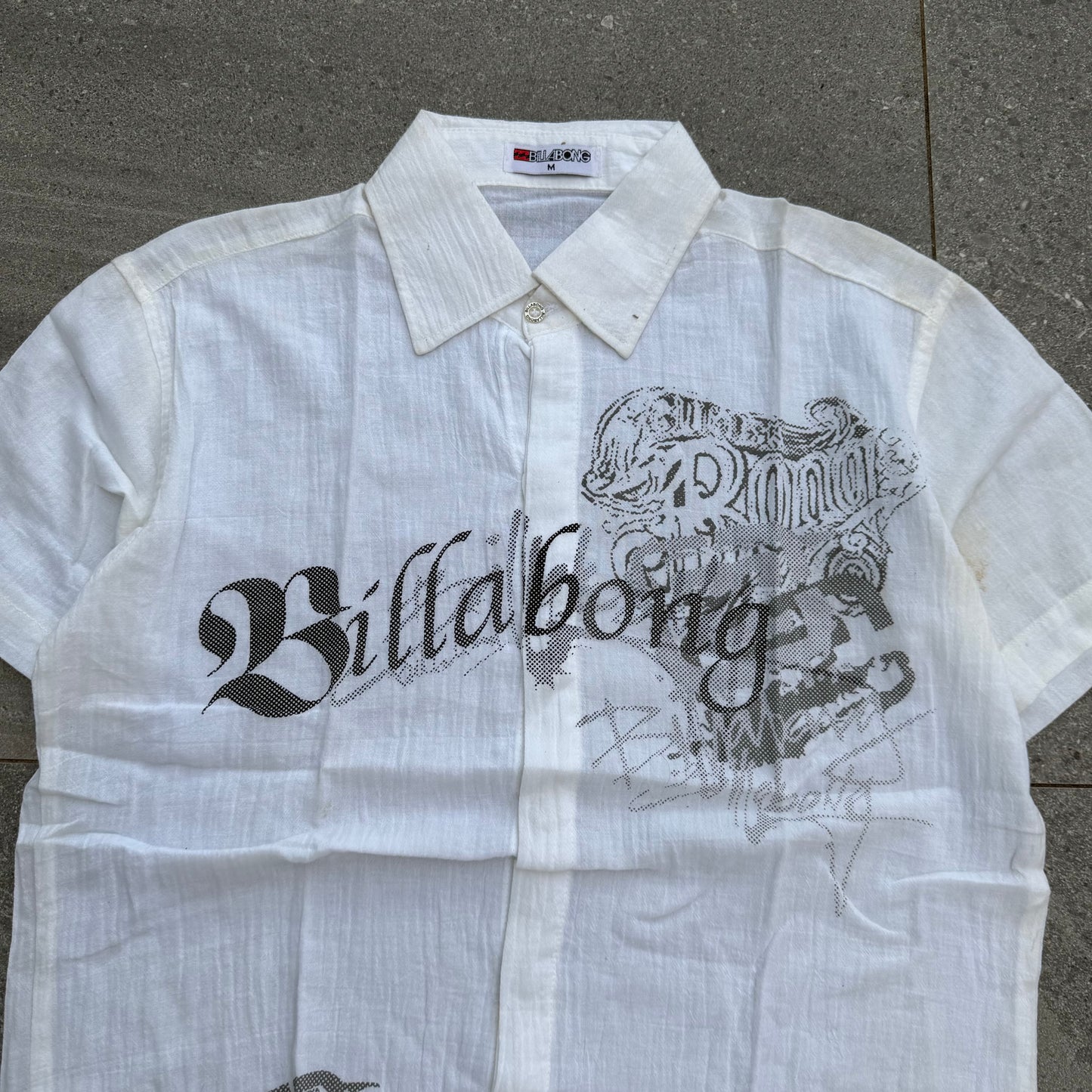 billabong button up - M
