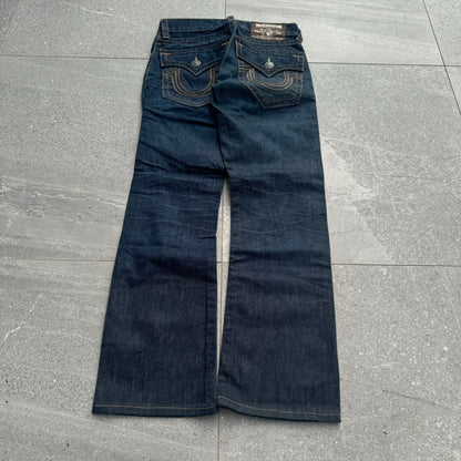 raw denim bootcut trueys - 31x32”